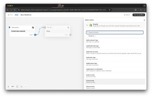 Shopify's automation tool